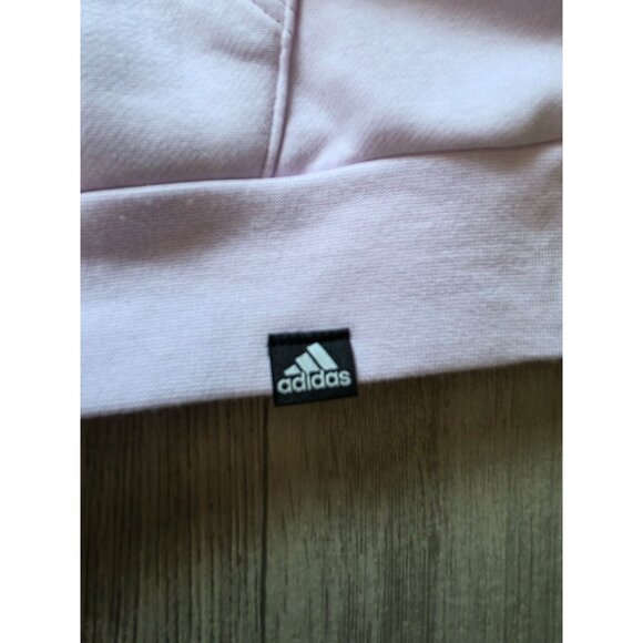 Adidas Womens Lilac Logo Hoodie Sweatshirt Size S NWT - Picture 8 of 10